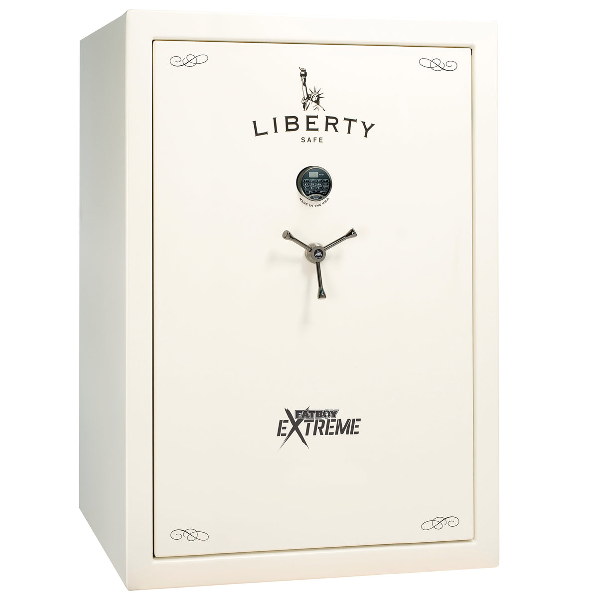 Fatboy 64 Extreme - Textured White Elock | Level 5 Security | 110 Minute Fire Protection - Closed