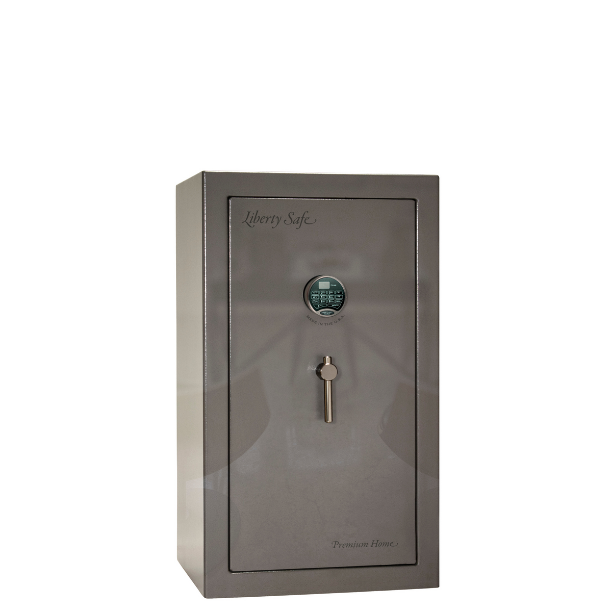 Premium Home Series | Level 7 Security | 2 Hour Fire Protection | 12 | Dimensions: 42&quot;(H) x 24&quot;(W) x 20.25&quot;(D) | Gray Gloss - Closed Door