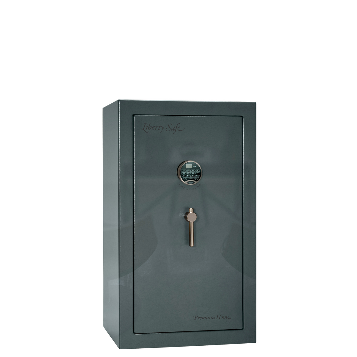 Premium Home Series | Level 7 Security | 2 Hour Fire Protection | 12 | Dimensions: 42&quot;(H) x 24&quot;(W) x 20.25&quot;(D) | Forest Mist Gloss - Closed Door