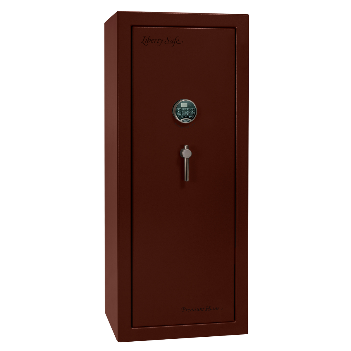 Premium Home Series | Level 7 Security | 2 Hour Fire Protection | 17 | Dimensions: 59.25&quot;(H) x 24&quot;(W) x 20.25&quot;(D) | Burgundy Marble Black Chrome - Closed Door