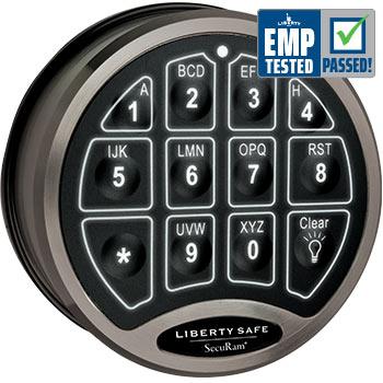 Accessory - Electronic Lock - BackLit - Black Chrome | Liberty Safe Norcal.